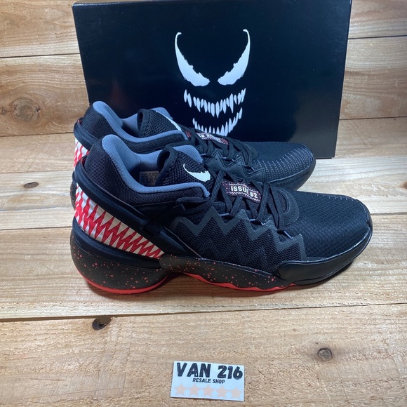 ADIDAS DON ISSUE 2 MARVEL VENOM FV8960 BLACK/PINK (COMES WITH OG BOX) - Picture 4 of 16